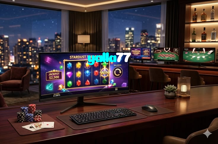 yalla77 casino presented on mobile device in Pakistan with slots and live games